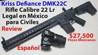 SEDENA México - Rifle Tipo AR15 de VENTA a CIVILES en México - Kriss Defiance DMK22C 22 Lr