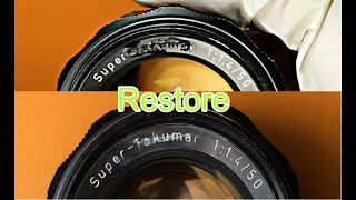 Restoring a Super-Takumar 50mm F1.4 lens.