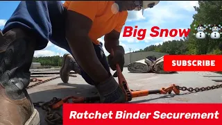How to Chain Down Steel Beams and Steel Plates with Ratchet Binders #flipaclip #tutorial #otr