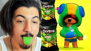 DORİTOS RİSK 5.0 WASABİ! LEON ÇIKARTANA KADAR DORİTOS YEDİM! Brawl Stars