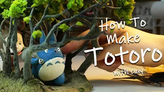 Making Totoro Diorama With Clay