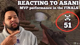 REACTING TO ASANI dropping 51 in the FINALS! Day of Defeat Pro Gameplay!