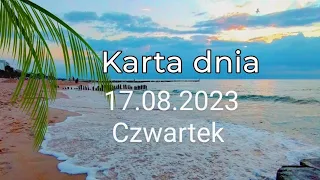 Tarot😘 Karta dnia 17.08.2023😘 Czwartek😘 Wszystkie znaki zodiaku😘