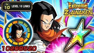 100% NEW EZA AGL HELL FIGHTER 17 LEVEL 10 LINKS SHOWCASE! Dragon Ball Z Dokkan Battle