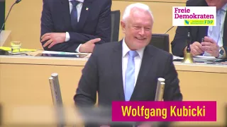 Wolfgang Kubicki: Seine letzte Rede im Landtag von Schleswig-Holstein