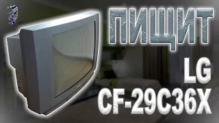 Ремонт телевизора LG CF-29C36X  не включается, свистит