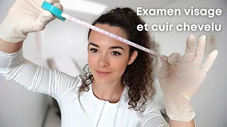 ASMR [Roleplay] - Examen du visage et cuir chevelu (soft spoken)