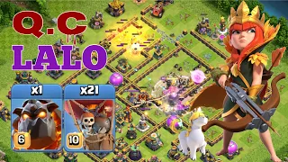 Th14 Queen Charge Lalo  = Lava Loon Strategy! Legend League Attacks 2022 April! Clash of Clans