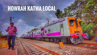 Howrah Katwa Local at Bhadreswar Station #localtrain #trainjourney #trainvideo