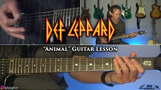 Def Leppard - Animal Guitar Lesson