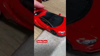 Red Lamborghini Centenario Sliding into Water #senacars #wowcartoys #diecastcars