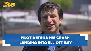 Pilot details what caused his plane to crash into Elliott Bay