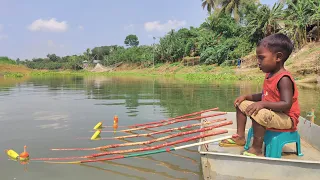 Best Hook fishing 2022✅|Little Boy hunting fish by fish hook From Beautiful  nature🥰🥰(Part-84)