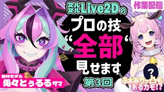 【Vtuber Live2D Rigging】Live2D作業配信 #3 #兎々とぅるる【L2Dモデリング講座】