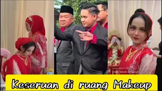 Putri Isnari Wears Bondu. Many people like the Masniah wedding ceremony