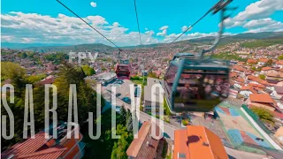 FPV flight through the old town of Sarajevo