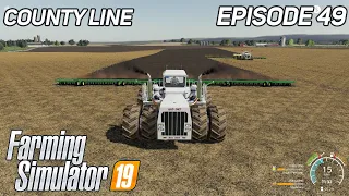 Double Big Bud + DB90 Seeder, Soybeans Sowing | County Line | Farming Simulator 19 | Timelapse #49