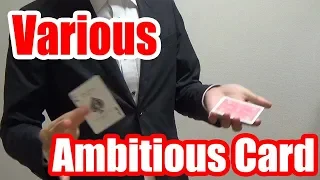 card tricks/Various Ambitious Card/UHM