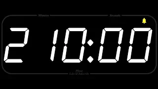 210 MINUTE - TIMER & ALARM - 1080p - COUNTDOWN