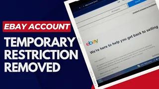 How to Remove temporary restriction on ebay | Remove eBay Account Temporary Restriction Issue Fixed