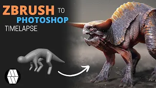 ZBrush to Photoshop Timelapse - 'Creature' Concept