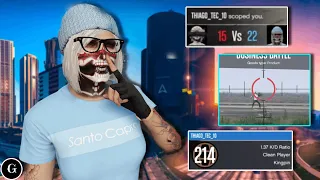 this sweaty tryhard killed me for no reason so i made him rage quit in gta5 online