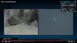 Falcon 9 Near Miss - CRS 11- June 3, 2017