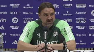 DANIEL FARKE LEEDS UNITED PRESS CONFERENCE REACTION