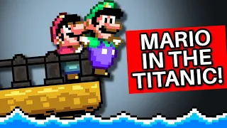 Mario Accidentally Warps Inside of the Movie Titanic