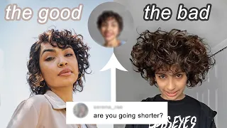 The truth about short curly hair 😳 and new pixie cut!