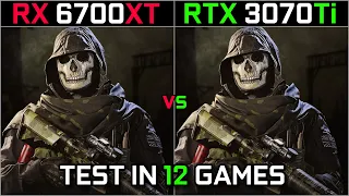 RX 6700 XT vs RTX 3070 Ti | Test in 12 Games | 1080p - 1440p | How Big The Difference | 2023