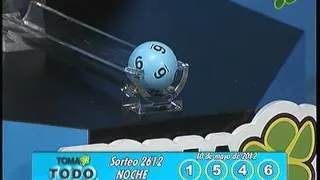 Sorteo Toma Todo # 2612 del 10 de Mayao de 2012 (Noche)