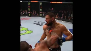 Right hook from Gilbert burns that shook Khamzat chimaev