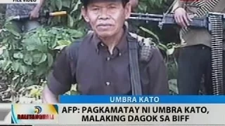 AFP: Pagkamatay ni Umbra Kato, malaking dagok sa BIFF