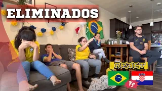 REACT Brasil x Croácia MELHORES MOMENTOS - Brasil ELIMINADO