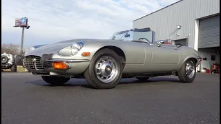 1973 Jaguar XKE E-Type Roadster Convertible V12 5.3 Liter & Ride on My Car Story with Lou Costabile