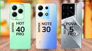 Infinix Hot 40 Pro vs Infinix Note 30 vs Tecno Pova 5 Pro