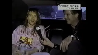 GUN'S N ROSES AXL ROSE INTERVIEW MTV 1992/INTRO HEADBANGER'S