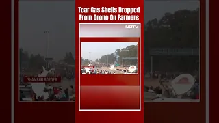Farmers Protest Updates | Tear Gas Shells Dropped From Drone On Farmers At Punjab-Haryana Border