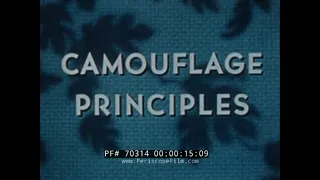 U.S. ARMY TRAINING FILM   CAMOUFLAGE PRINCIPLES   AERIAL OBSERVATION & INTELLIGENCE 70314