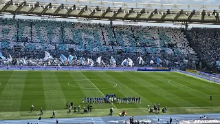 La festa allo Stadio Olimpico in omaggio dello Scudetto della #Lazio del 1974