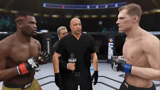 Francis Ngannou vs Alexander Volkov Full Fight - UFC 4 Simulation
