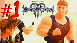 Kingdom Hearts 3 HELPING HERCULES PART 1 Gameplay Walkthrough - PS4 (Remote Play)