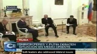 Vladimir Putin meets with Israeli president