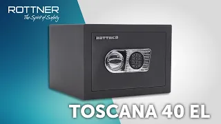 Rottner Toscana 40 mit Elektronikschloss 🔒 | Wertschutzschrank mit Sicherheitsklasse EN-1