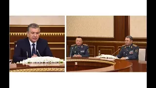 17 августа Президент Узбекистана принял министра обороны Казахстана