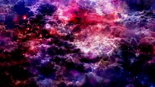 Soft Purple Clouds and Slow Rising Magic Particle Spheres 4K Motion Background for Edits