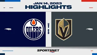 NHL Highlights | Oilers vs. Golden Knights - January 15, 2023