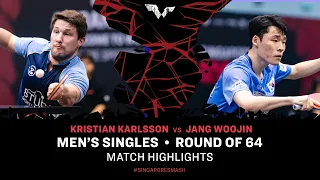 Kristian Karlsson vs Jang Woojin | MS R64 | Singapore Smash 2024