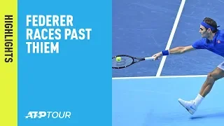 Highlights: Federer Races Past Thiem At The 2018 Nitto ATP Finals